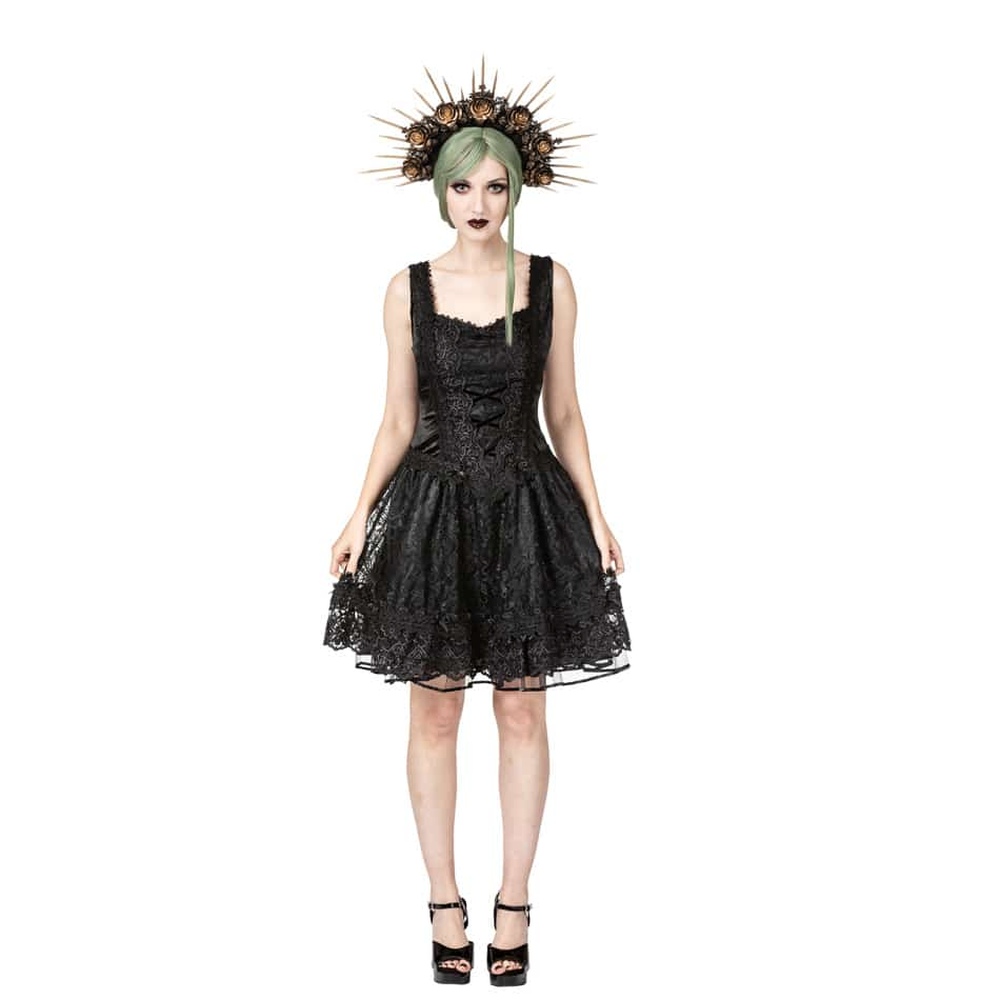 Sinister - 1324 Mini jurk - Zwart